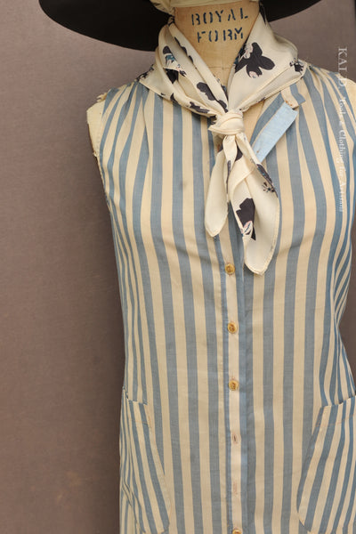 Colleen Dress - Lux Touch Bengal Stripe - S