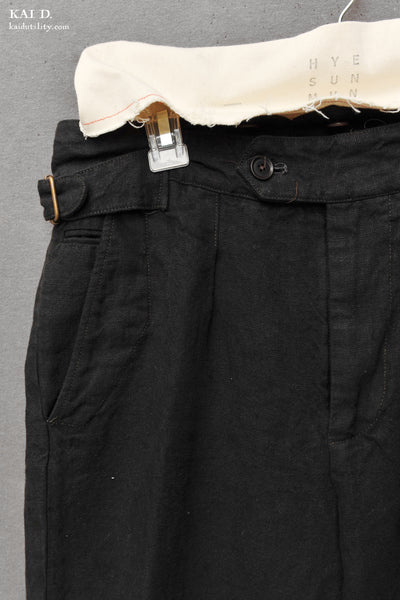 Cooper Pants - Black Linen - 30, 32, 34, 36