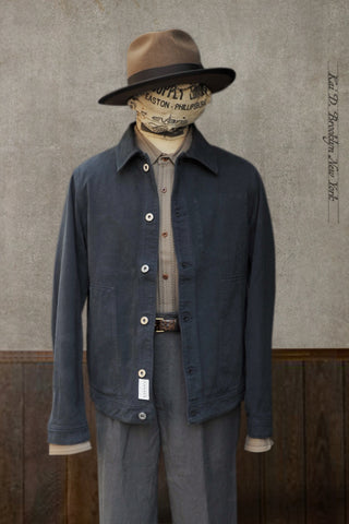 Cosmo Cotton Jacket - Blue Whale - M, L