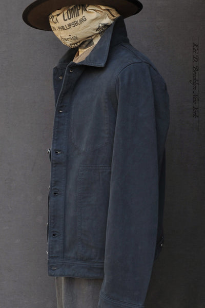 Cosmo Cotton Jacket - Blue Whale - M, L