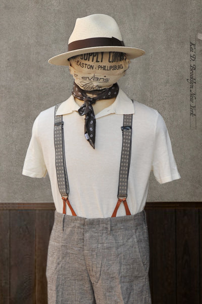 Folk Cotton Linen Polo - Eggshell - S, M