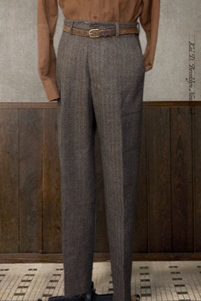 Bosun Pants - Cotton Herringbone Tweed - 34