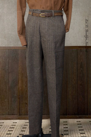 Bosun Pants - Cotton Herringbone Tweed - 34