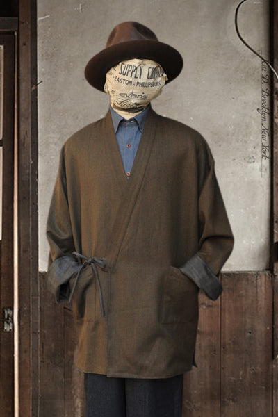 Japanese Farmer Coat - Covert Wool - M (NO RETURN)