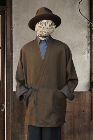 Japanese Farmer Coat - Covert Wool - M (NO RETURN)