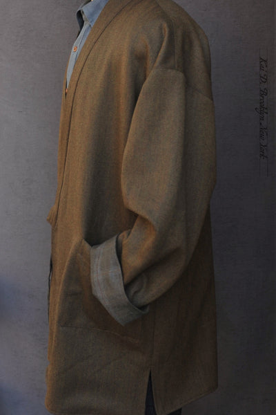 Japanese Farmer Coat - Covert Wool - M (NO RETURN)