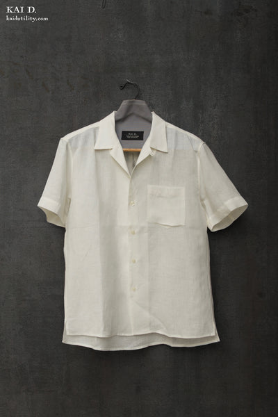 Short Sleeve Slater Shirt - Cream -  M, L, XL