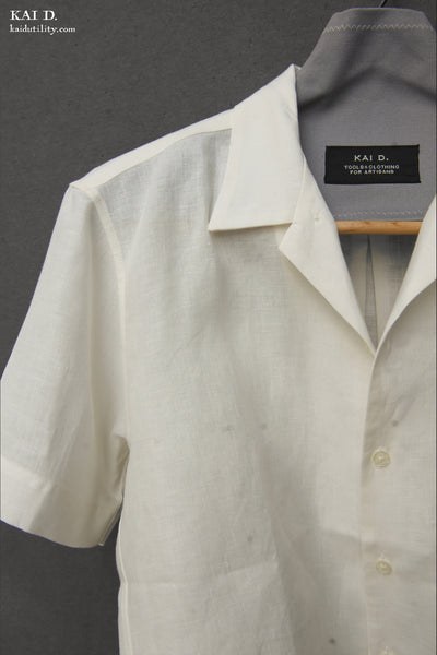 Short Sleeve Slater Shirt - Cream -  M, L, XL