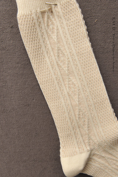Aran Socks - Ivory