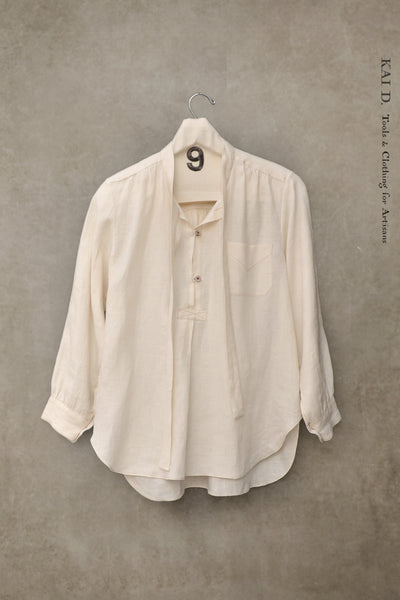 Agnes Shirt - Belgian Cream Linen - S