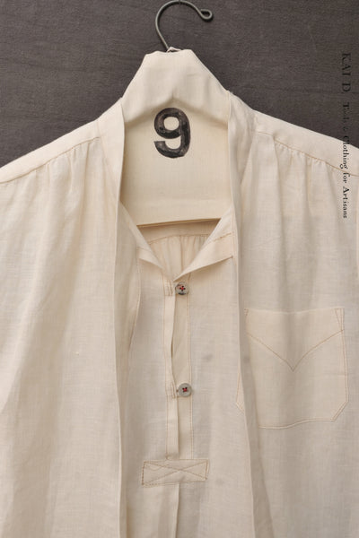 Agnes Shirt - Belgian Cream Linen - S
