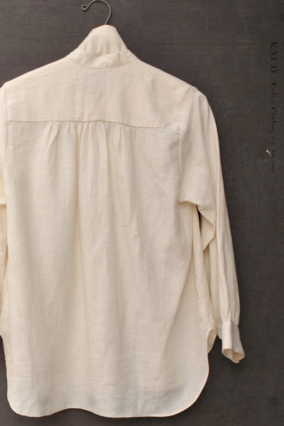 Agnes Shirt - Belgian Cream Linen - S