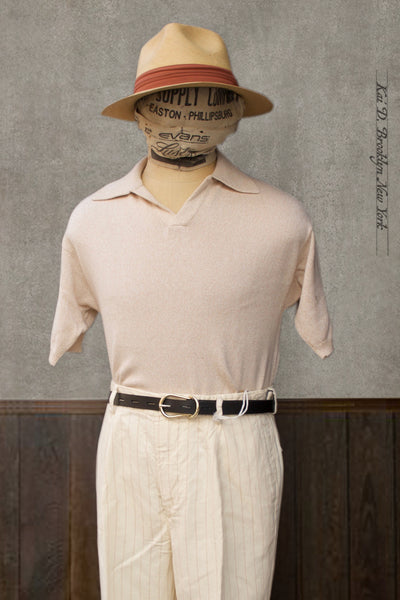 Perlman Polo - Cotton Cashmere - Natural - L
