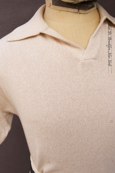 Perlman Polo - Cotton Cashmere - Natural - L