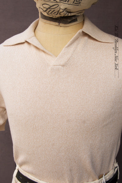 Perlman Polo - Cotton Cashmere - Natural - L