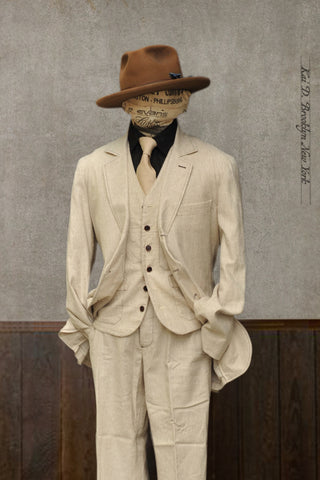 Shoemaker's Jacket - Cream Pin - S, M, L