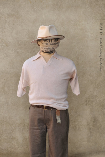 Perlman Polo - Cotton Cashmere - Natural - S, M, L