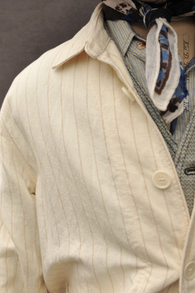 Creek Artist Jacket - Cotton Linen - Eggshell - 50