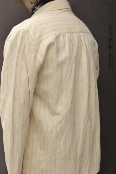 Creek Artist Jacket - Cotton Linen - Eggshell - 50