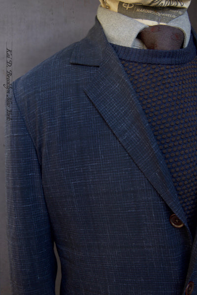 Shoemaker Jacket - Crosshatched Tropical Wool - S, M, L, XL