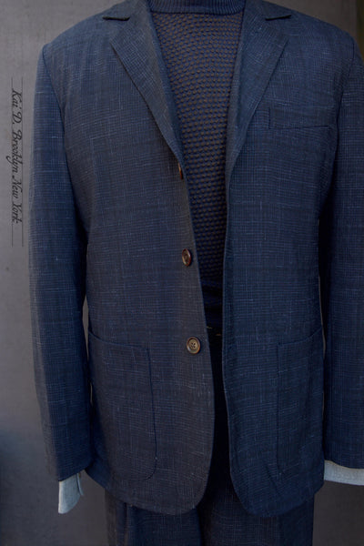 Shoemaker Jacket - Crosshatched Tropical Wool - S, M, L, XL
