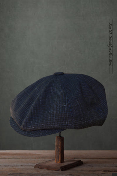 Peaky Hat - Crosshatched Tropical Wool - M, L, XL