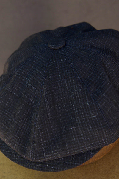 Peaky Hat - Crosshatched Tropical Wool - M, L, XL