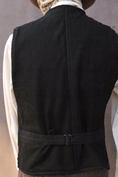 Cruiser Vest - Black Boiled Wool - S, M