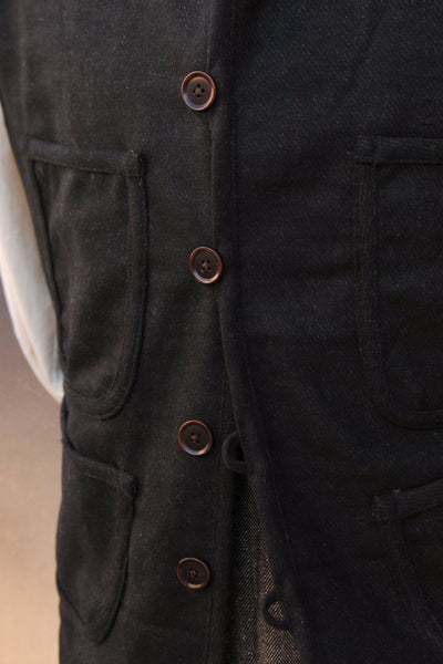 Cruiser Vest - Deep Charcoal Wool - L, XL