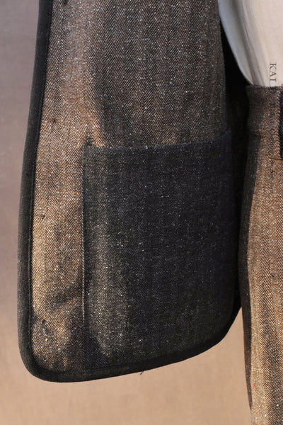 Cruiser Vest - Deep Charcoal Wool - L, XL