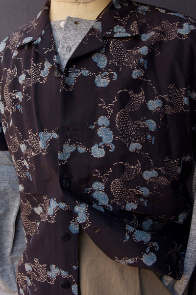 SS Lake Camp Shirt - Roving Koi Print - 2(M), 3(L), 4(XL)