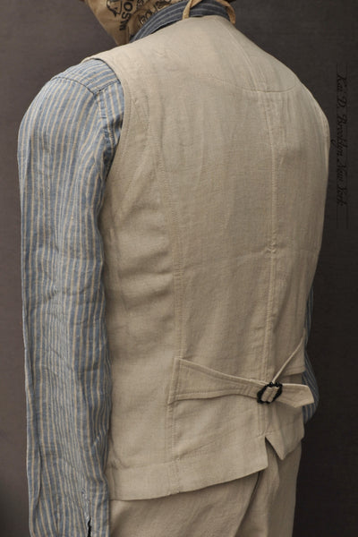 Daniel Vest -Natural LInen - M, L