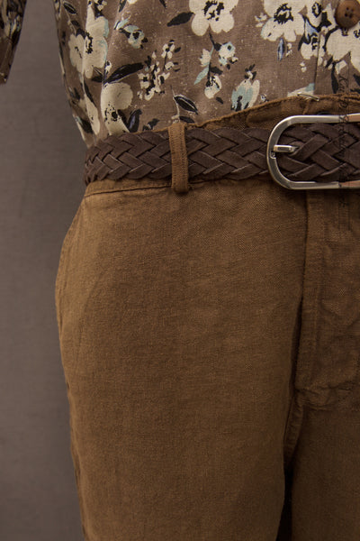 Heavy Linen Wide Leg Chore Pants - Date - 32, 34. 36