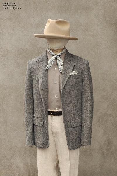 Dawson Blazer - Wool Herringbone - M, L
