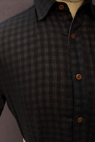 Cassady shirt - Ultra Soft Double Gauze Cotton Check - S, M, L, XL, XXL