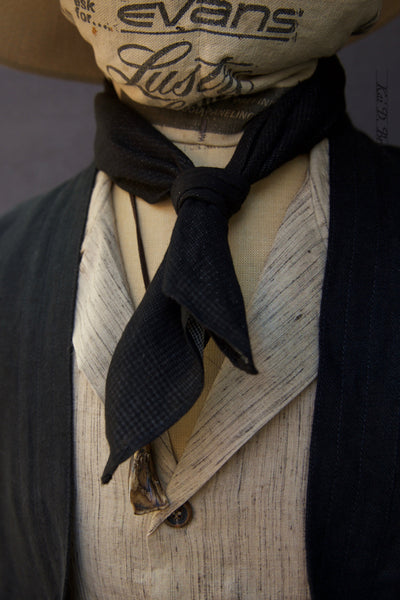 Cotton Bandana - Soft Double Gauze Cotton - Black