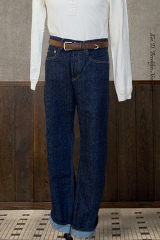 Dean Straight Cut Jeans - 13 oz Neppy Denim - S, M, L