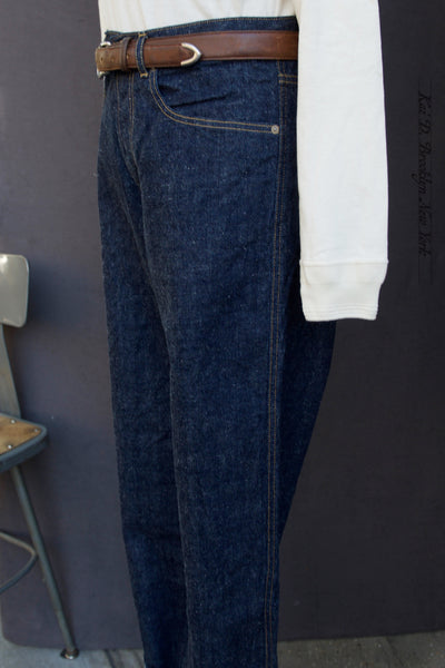 Dean Straight Cut Jeans - 13 oz Neppy Denim - S, M, L