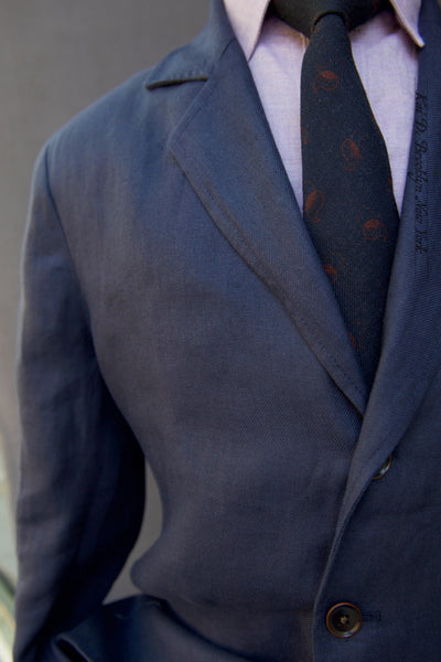 Shoemaker's Jacket - Deep Berry Linen Twill - S, M, L, XL