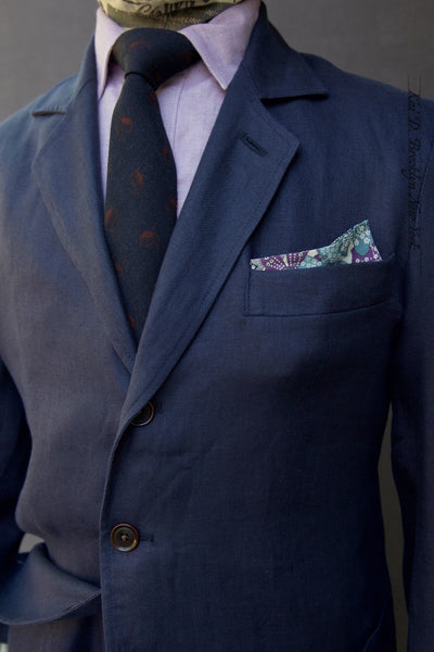 Shoemaker's Jacket - Deep Berry Linen Twill - S, M, L, XL