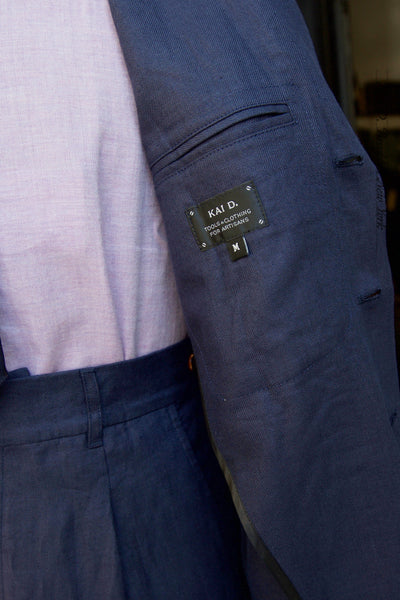 Shoemaker's Jacket - Deep Berry Linen Twill - S, M, L, XL
