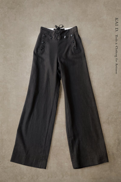 Sailor Pants - Deep Black - XS, S, M, L
