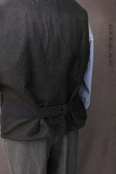 Shoemaker's Vest - Deep Charcoal Flannel - XXL, XXXL