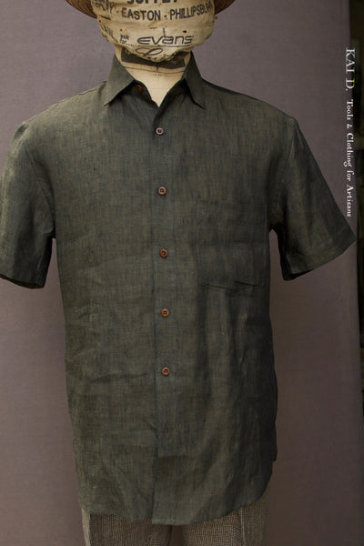 Short Sleeve Cassady Shirt - Dark Green Heather  - S, XL