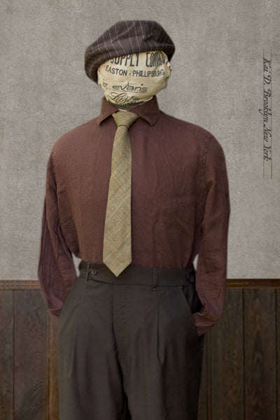 Capri Linen Shirt -Deep Maroon - XS, S, M, L (NO RETURN)