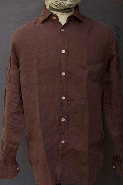 Capri Linen Shirt -Deep Maroon - XS, S, M, L (NO RETURN)