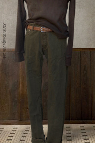 M8 Straight Fit Jeans - Dark Olive Drab - 34, 35, 36