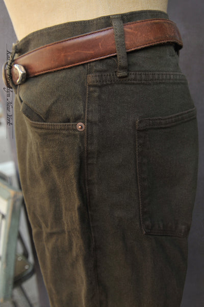 M8 Straight Fit Jeans - Dark Olive Drab - 34, 35, 36