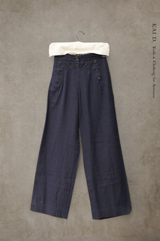 Sailor Pants -  Deep Sea Blue -  XS, S, M,  L