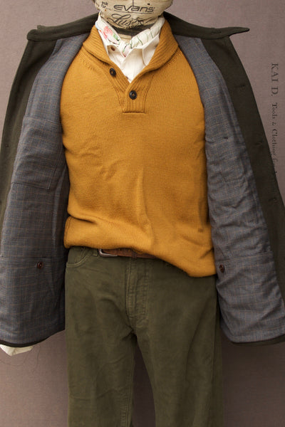 Degas Work Jacket - Wool cashmere - Deep Olive - S, M, L, XL (NO RETURN)